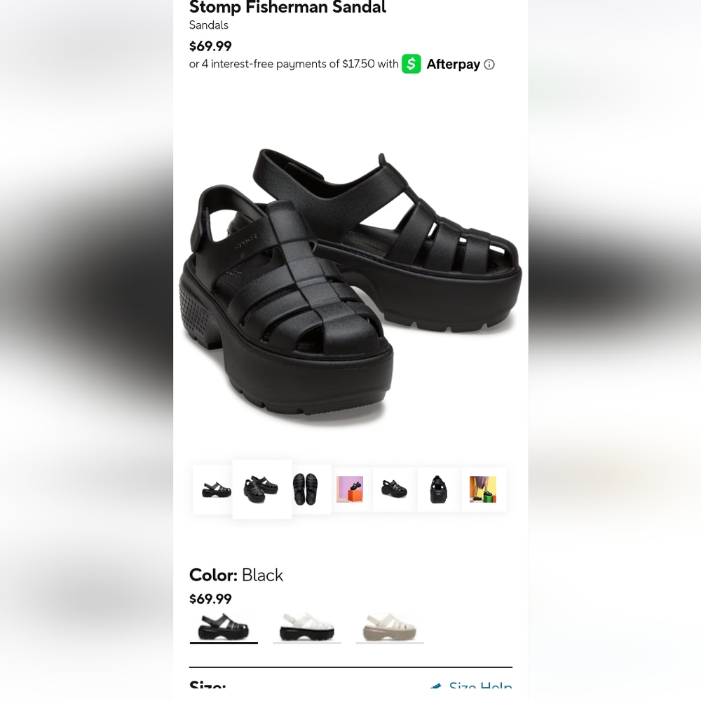 Black Fisherman Sandals